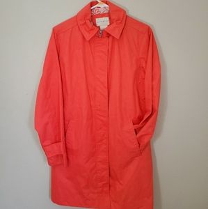 White Stag Raincoat Trench Coat pink flowers
